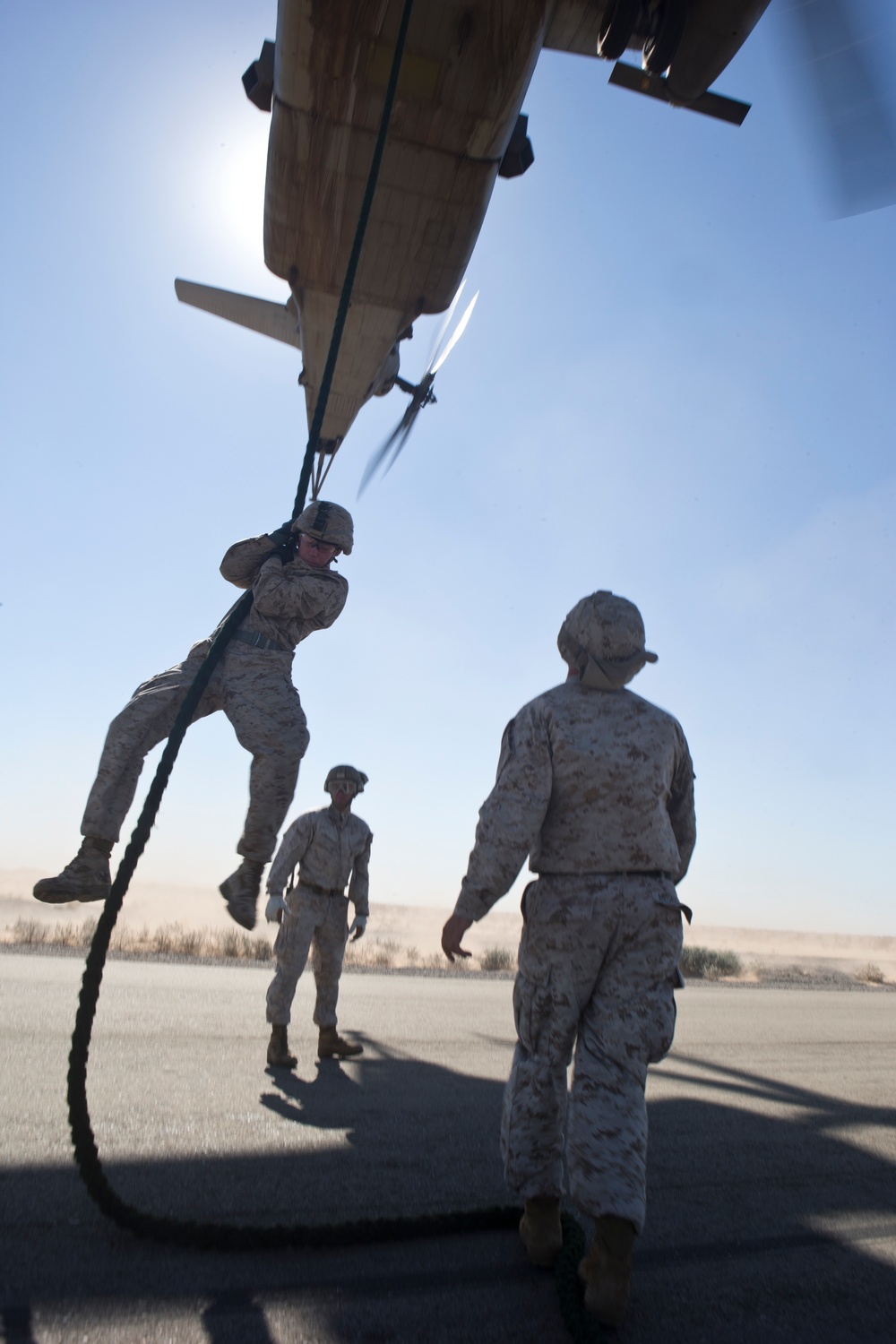 CH-53E Fast Rope Exercise