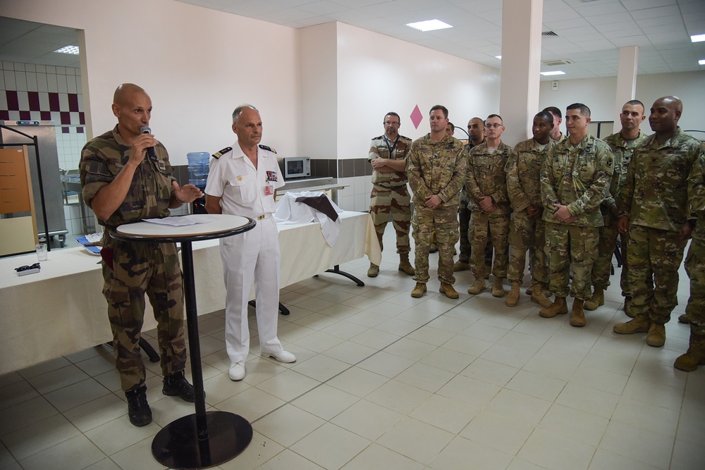 U.S., French and Djiboutian military forces celebrate St. Michel’s day