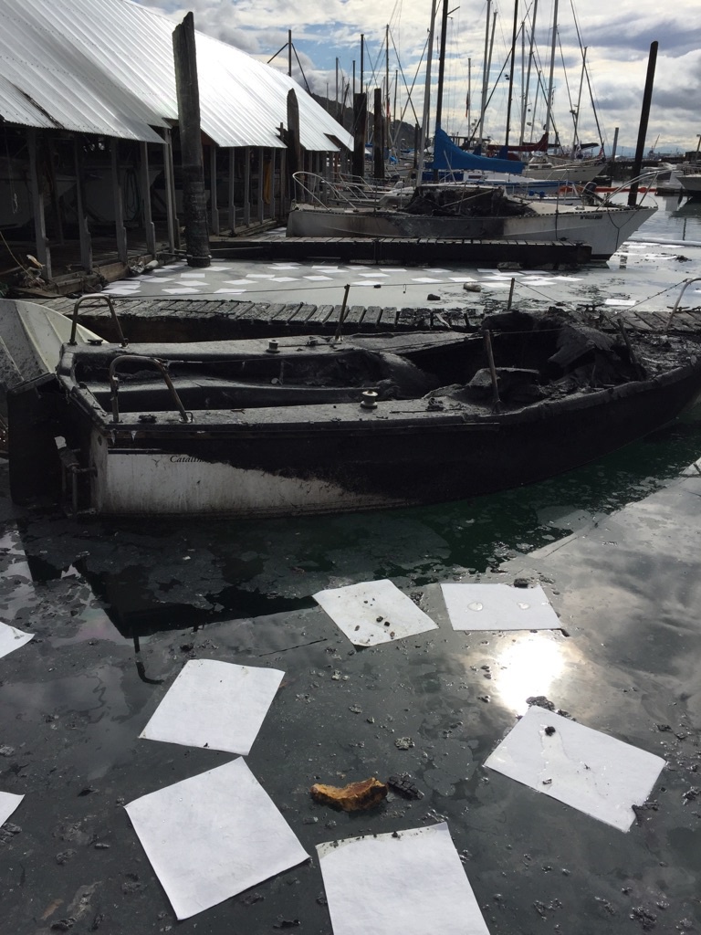 Coast Guard, Washington Department of Ecology respond to pollution threat from marina fire