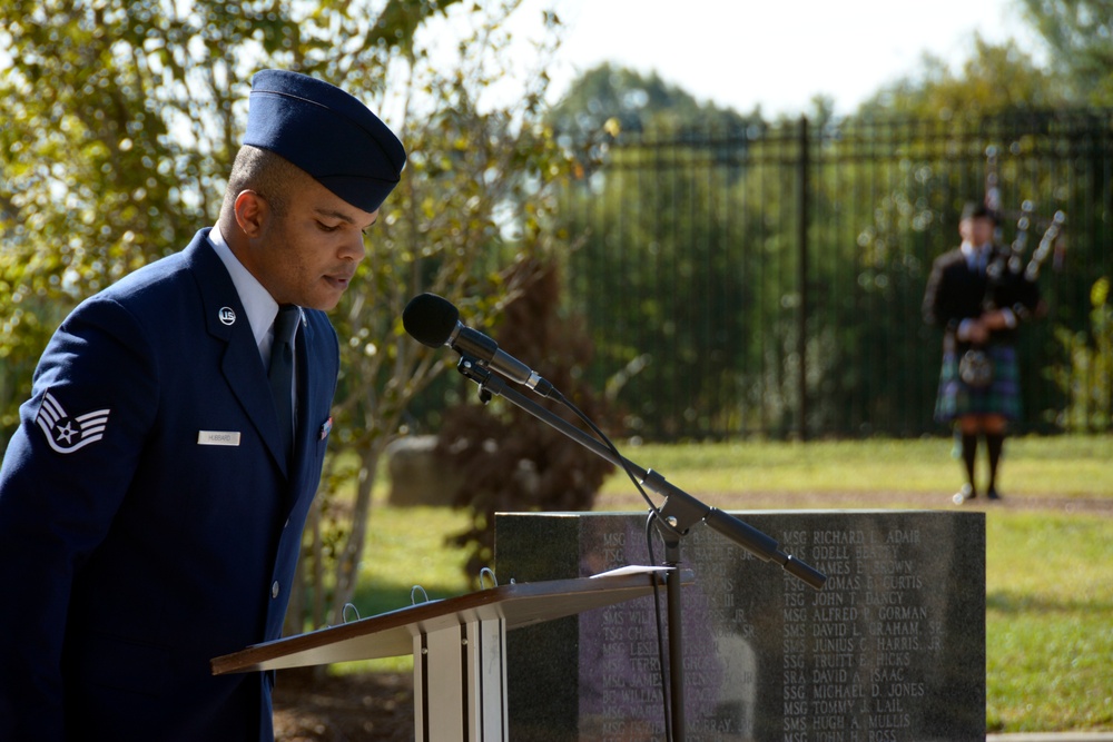 NCANG Annual Memorial Wall Ceremony, Oct. 2016
