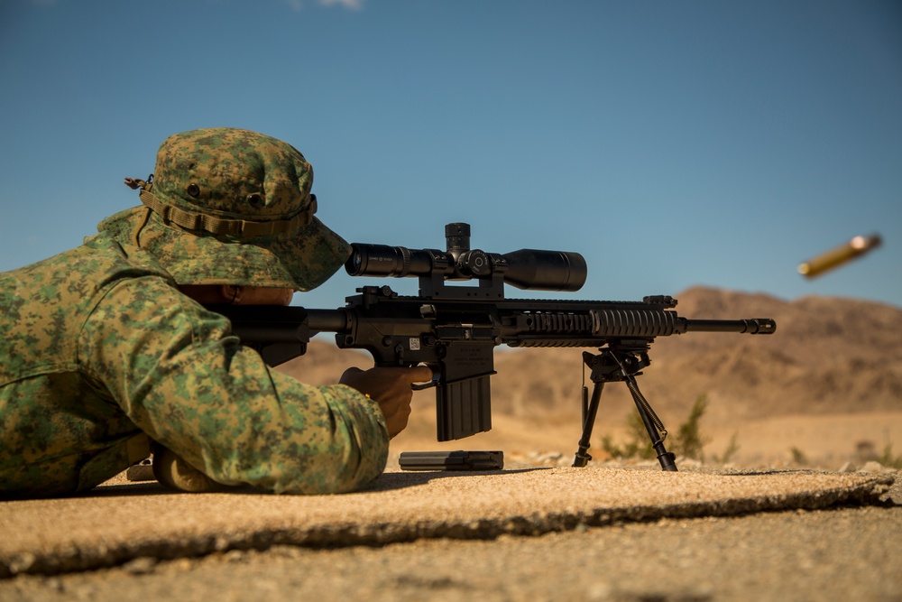 U.S. Marines and Singapore Armed Forces Improve Interoperability Through Sniper Range