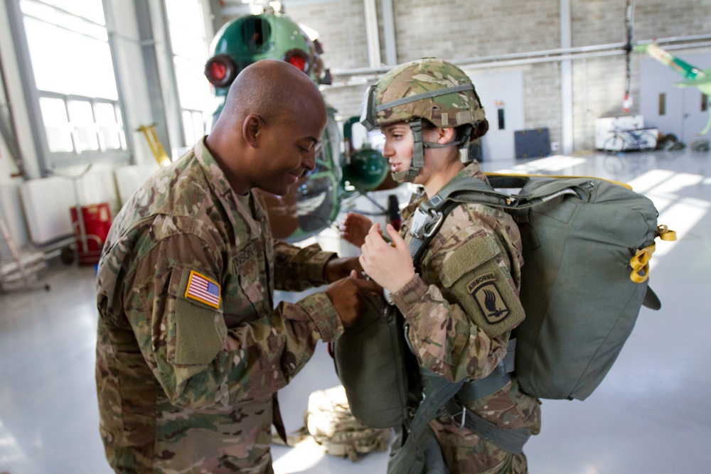 173rd Airborne Paratroopers Prepare for jump in Latvia