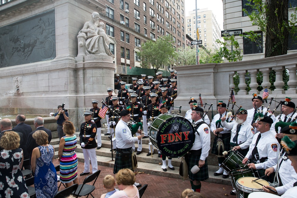 Quantico U.S. Marine Corps Band Performs in FDNY Memorial Ceremony
