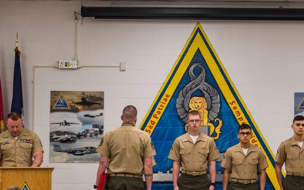Center for Naval Aviation Technical Training Unit graduates last EA-6B Prowler class