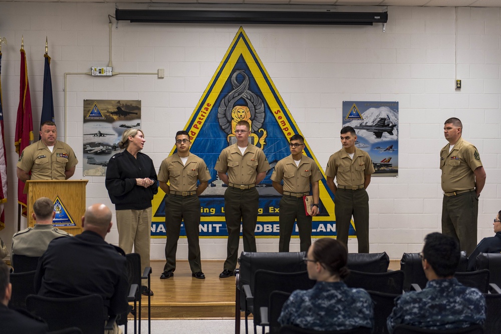 Center for Naval Aviation Technical Training Unit graduates last EA-6B Prowler class