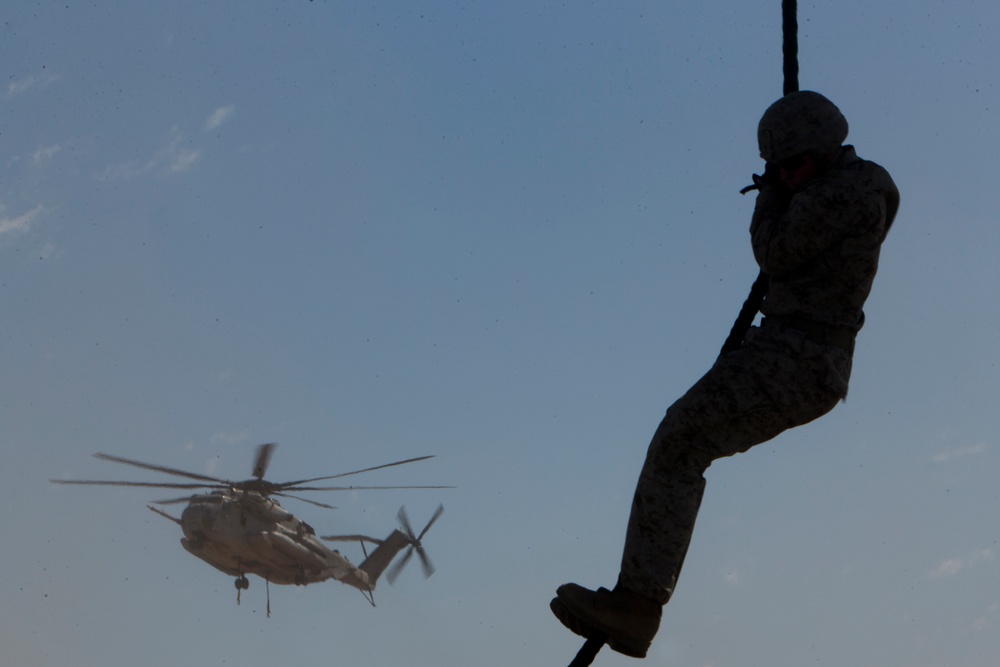 CH-53E Fast Rope Exercise