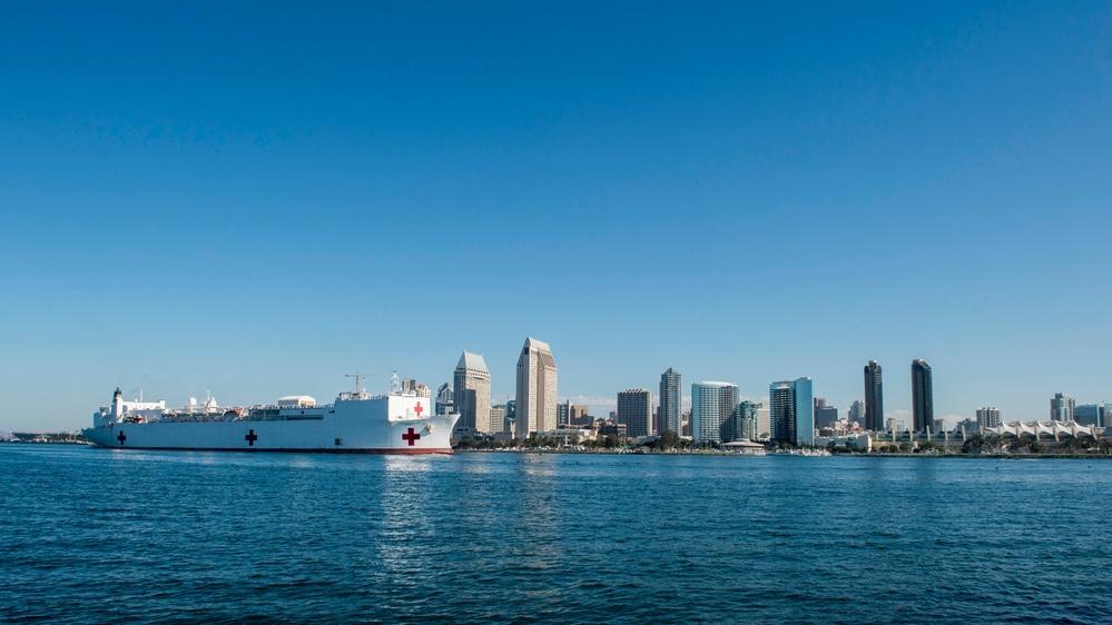 USNS Mercy Returns to Home Port