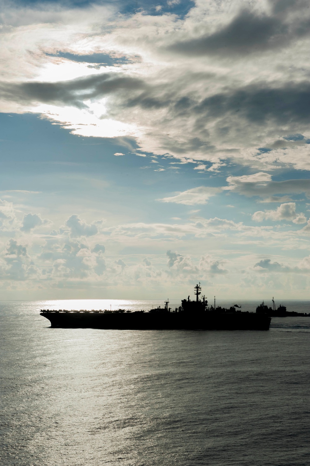 The aircraft carrier USS George H.W. Bush (CVN 77). GHWB is underway conducting routine training and qualifications for a 2017 deployment.