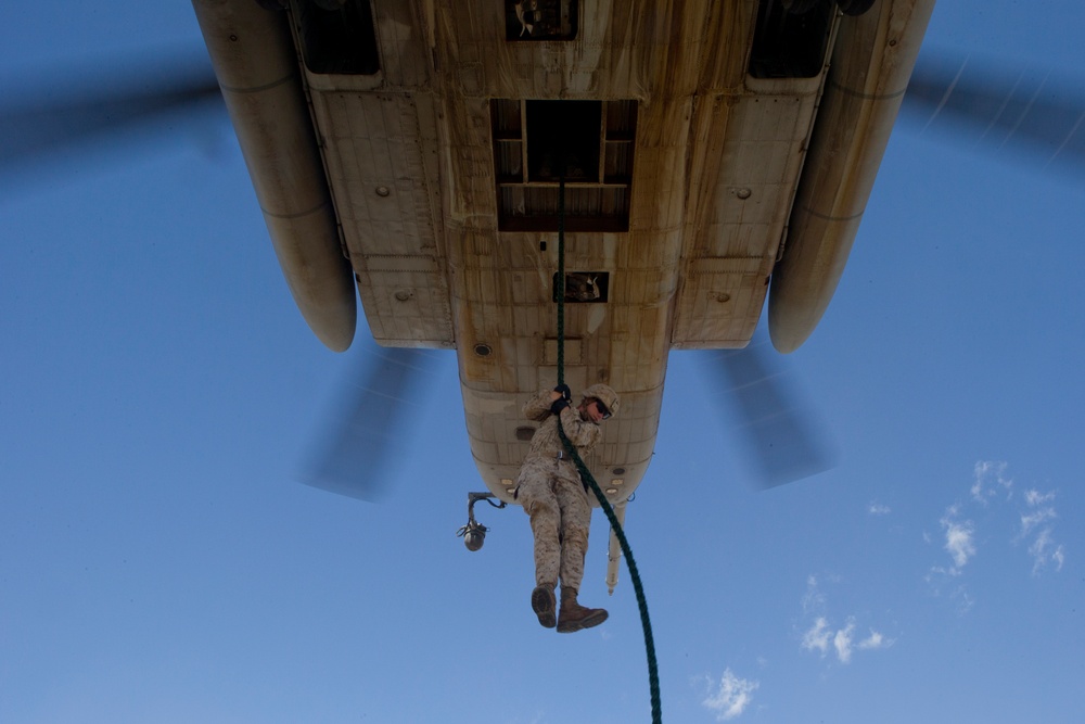 CH-53E Fast Rope Exercise