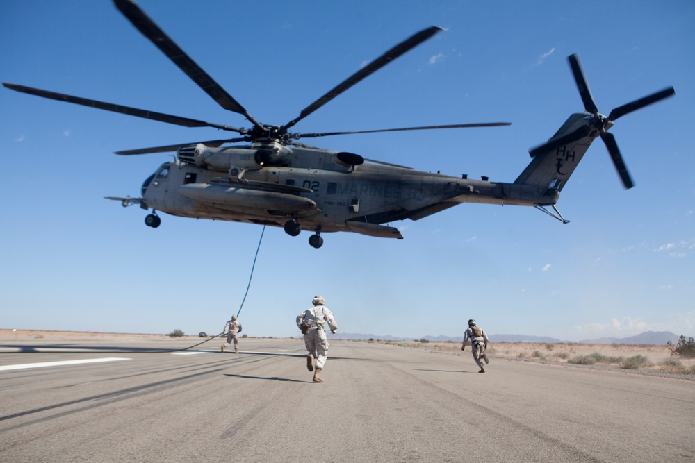 CH-53E Fast Rope Exercise