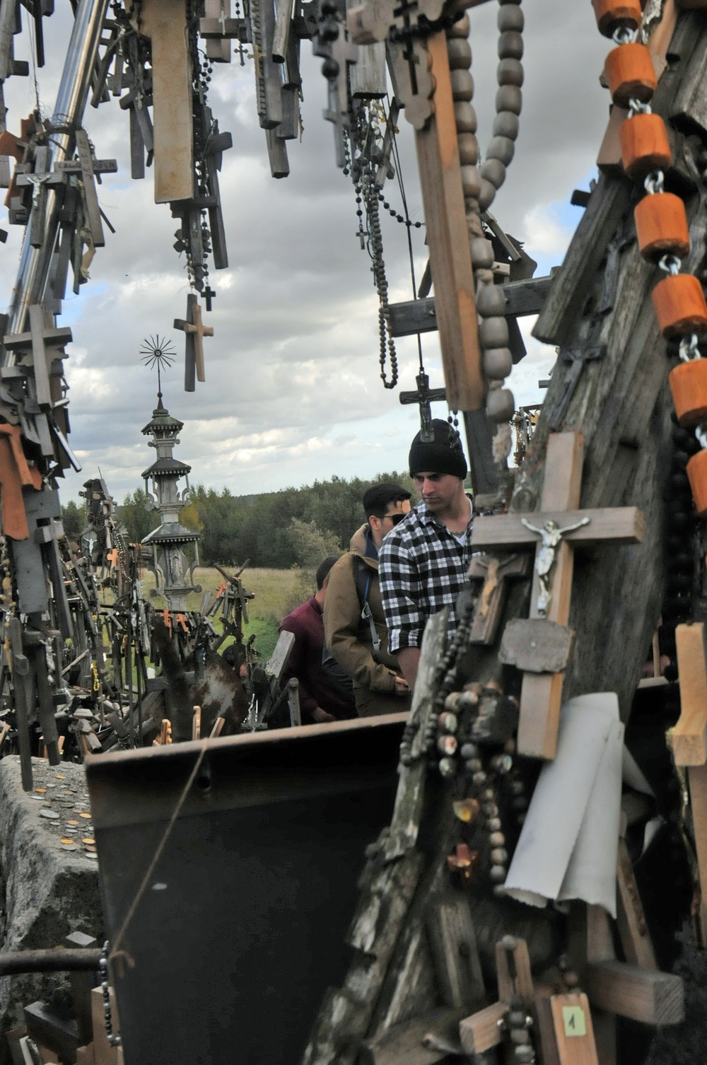 Paratroopers visit Hill of Crosses