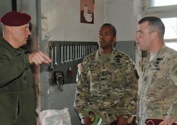 Able Company Command Team visits Lithuanian National Guard