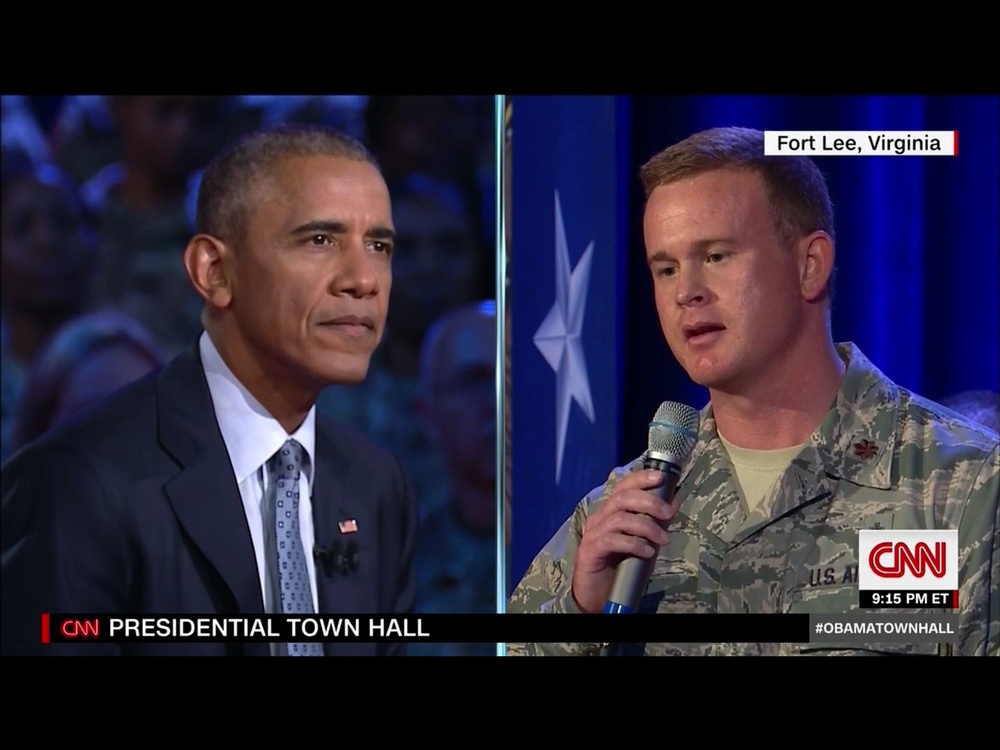 167th Chaplin appears on CNN Town Hall with President Obama