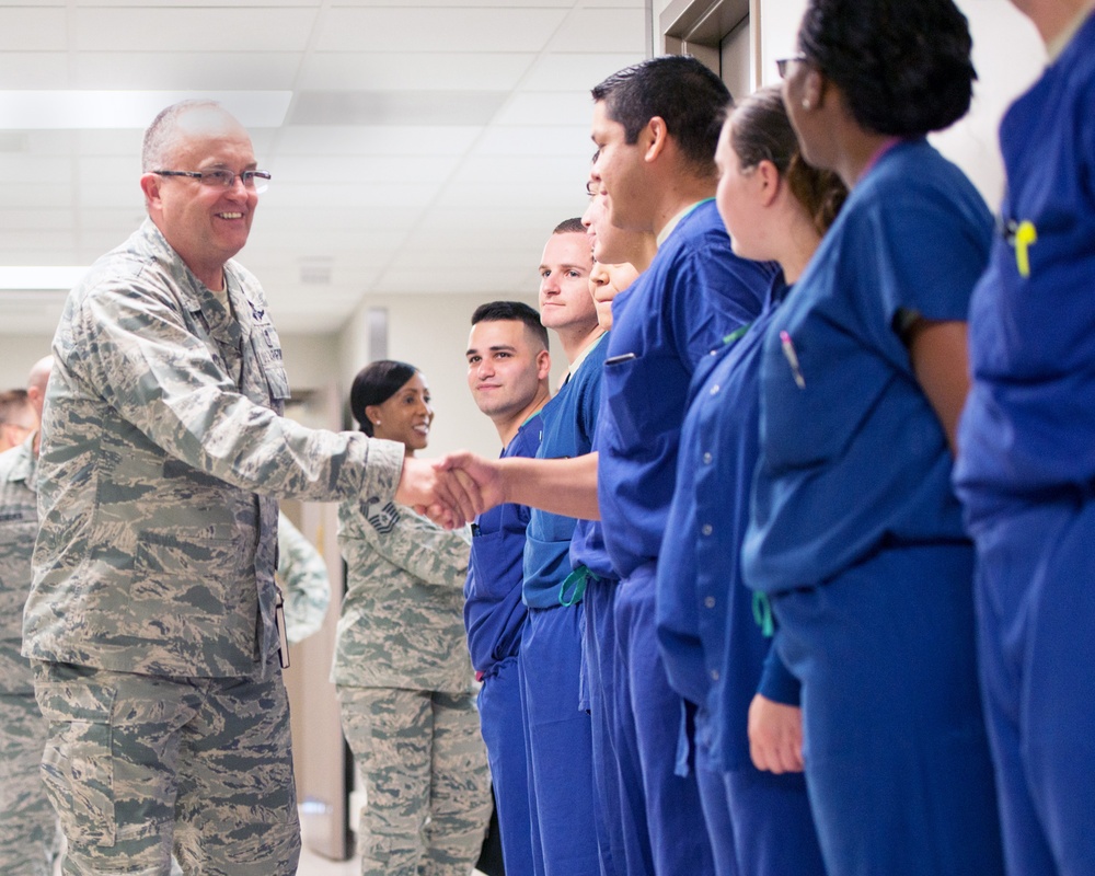 AMC Surgeon Visits Travis AFB