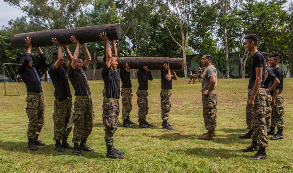 Grenade and physical training in El Salvador, SPMAGTF-SC 16