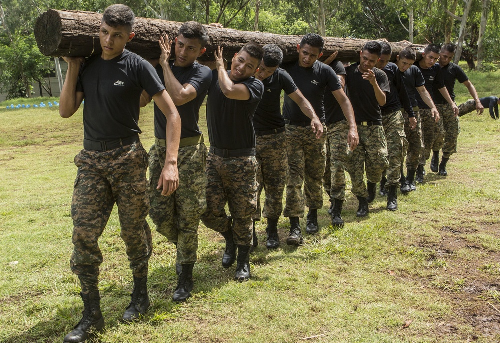 Grenade and physical training in El Salvador, SPMAGTF-SC 16