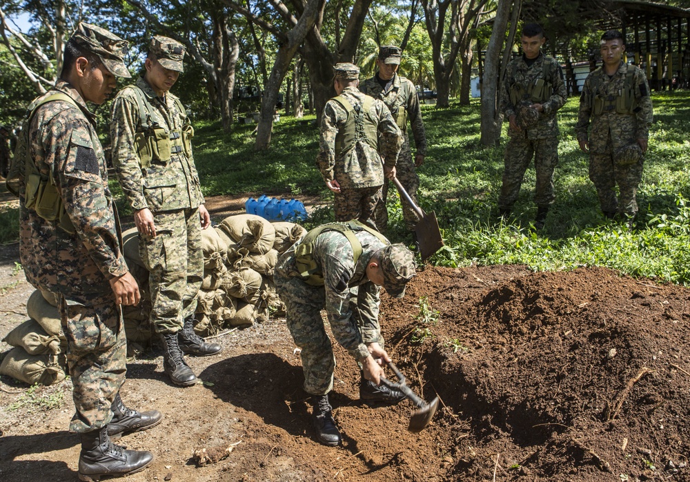 Grenade and physical training in El Salvador, SPMAGTF-SC 16