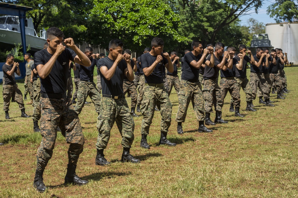 Grenade and physical training in El Salvador, SPMAGTF-SC 16