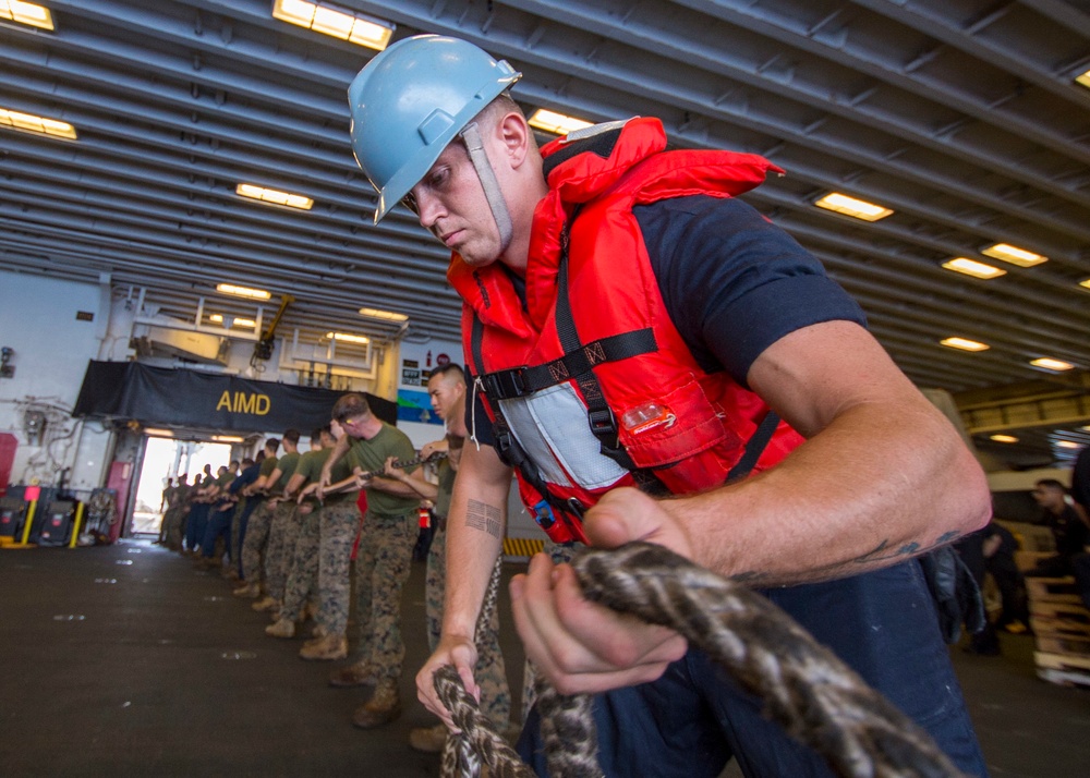 USS Bonhomme Richard (LHD 6) Sea and Anchor Detail