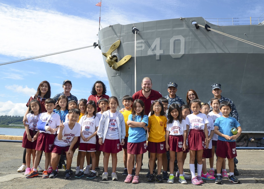 Brent International School Subic Tours USS Frank Cable