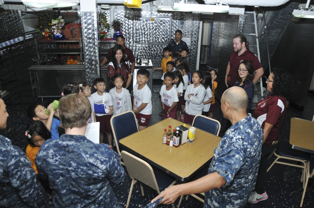 Brent International School Subic Tours USS Frank Cable