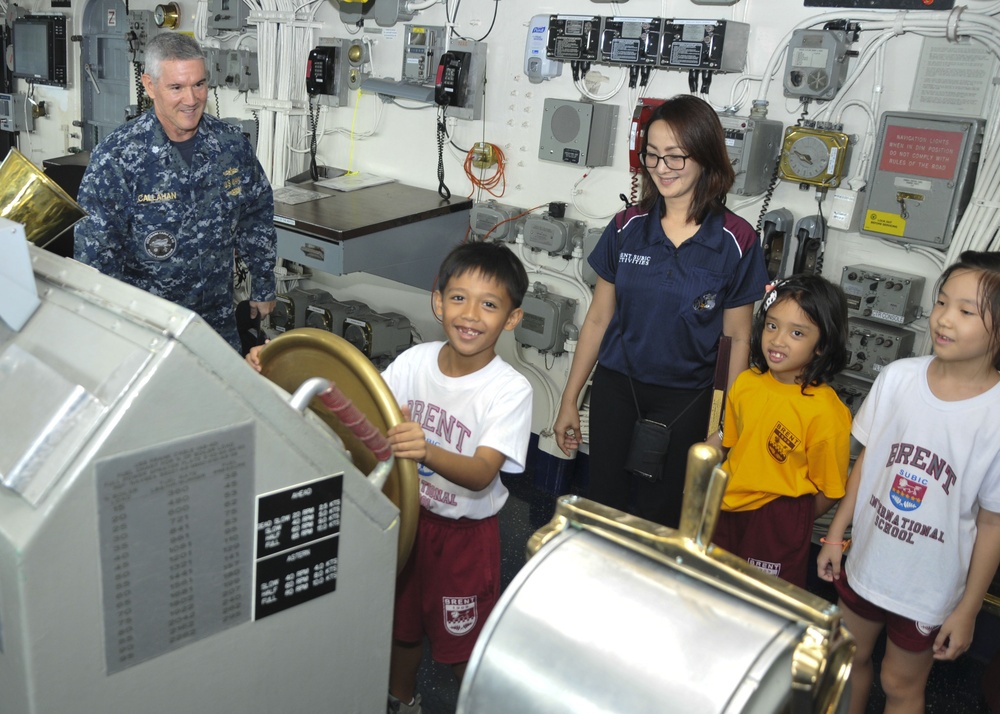 Brent International School Subic Tours USS Frank Cable