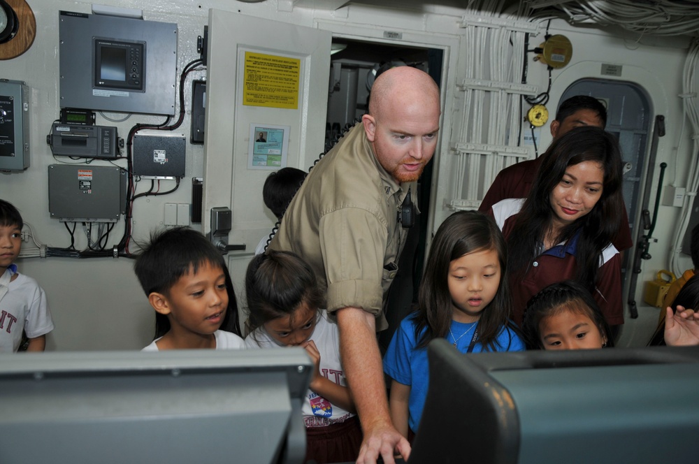 Brent International School Subic Tours USS Frank Cable