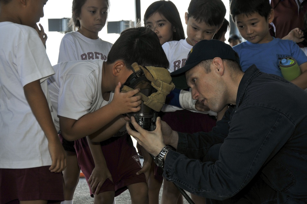 Brent International School Subic Tours USS Frank Cable