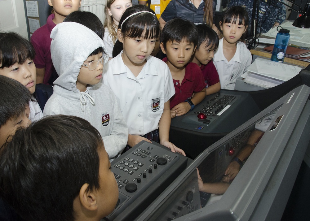 Brent International School Subic Tours USS Frank Cable