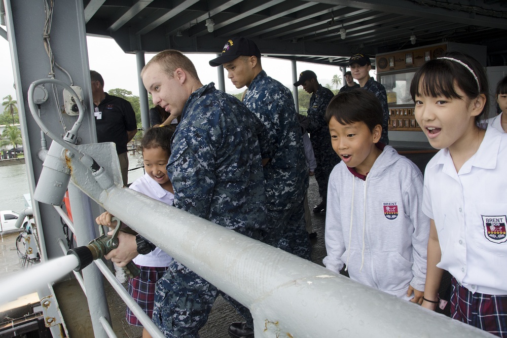 Brent International School Subic Tours USS Frank Cable
