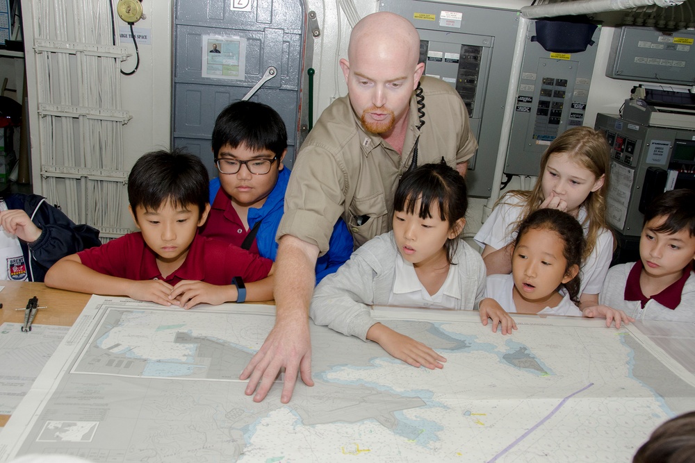 Brent International School Subic Tours USS Frank Cable