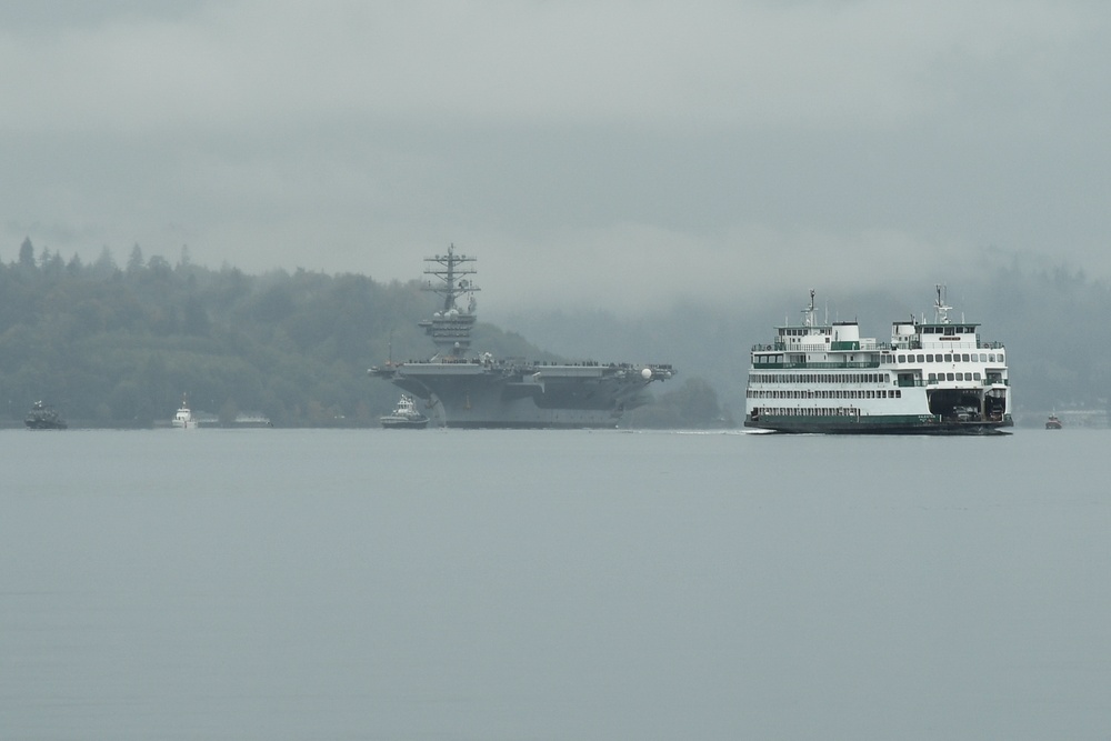 USS Nimitz Gets Underway for the first time in 21 Months.