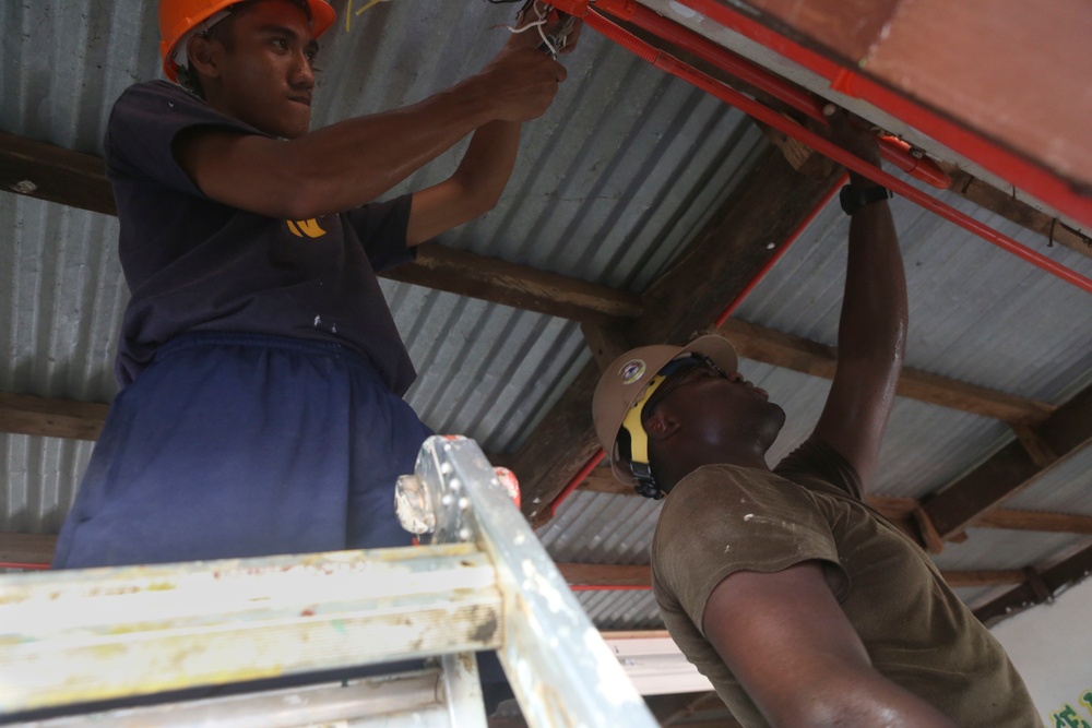 U.S., Philippine Service Members Restore Philippine Schools