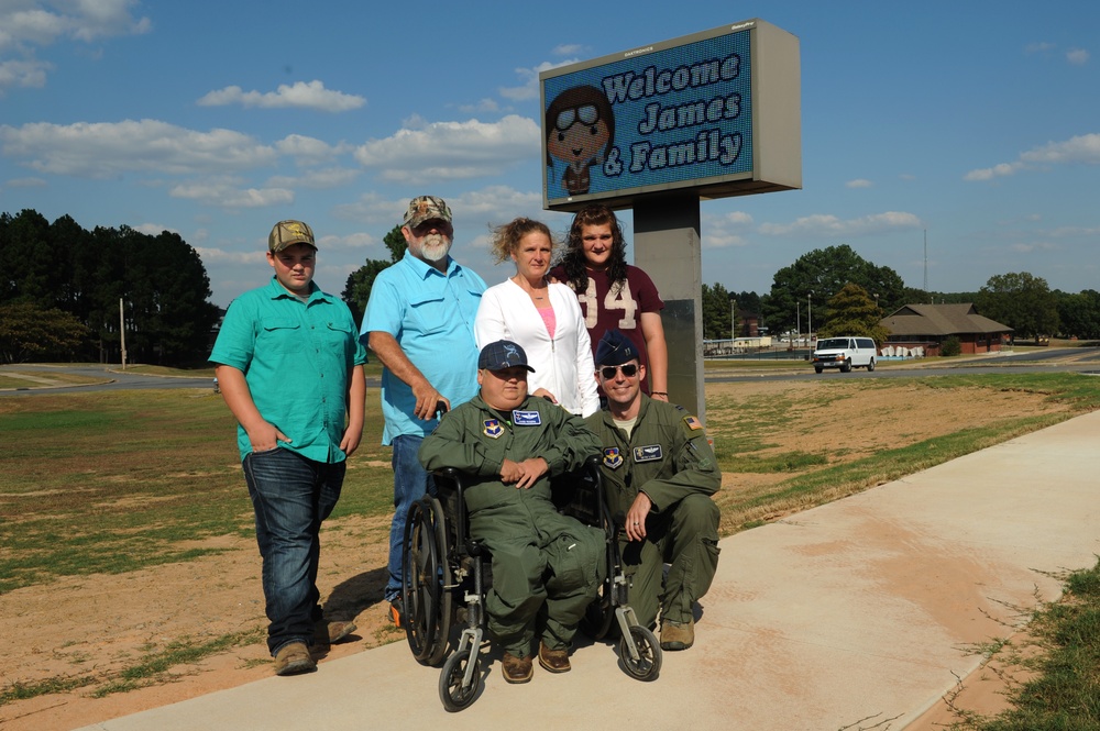 Pilot for a day visits Little Rock AFB