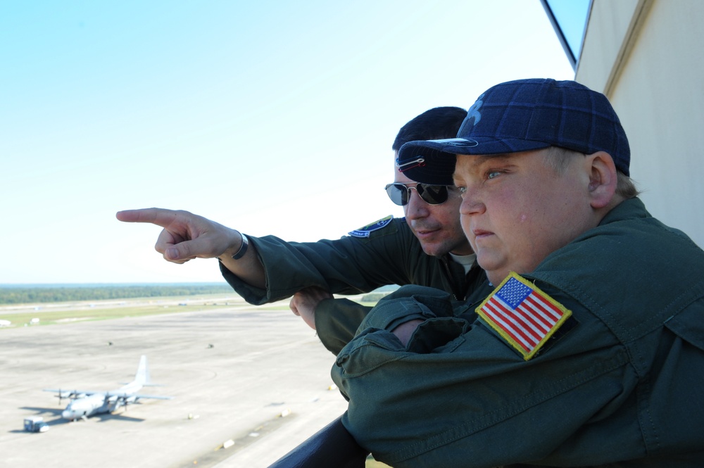 Pilot for a day visits Little Rock AFB