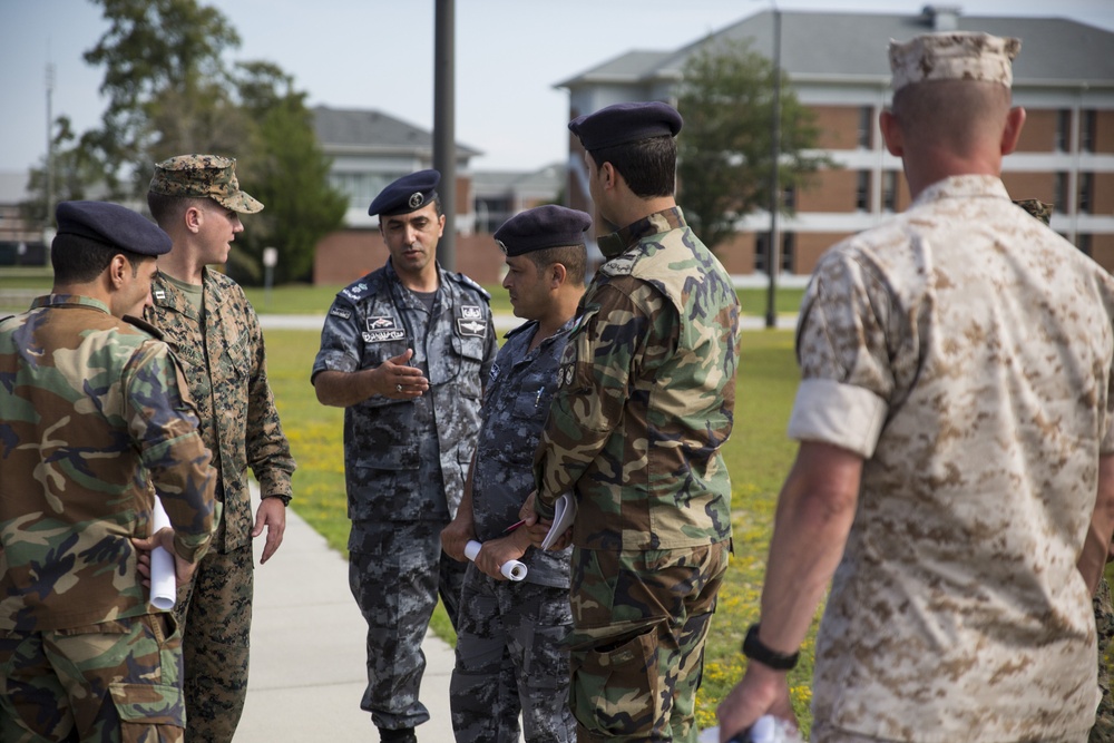 Royal Jordanian Marines Observe USMC Training