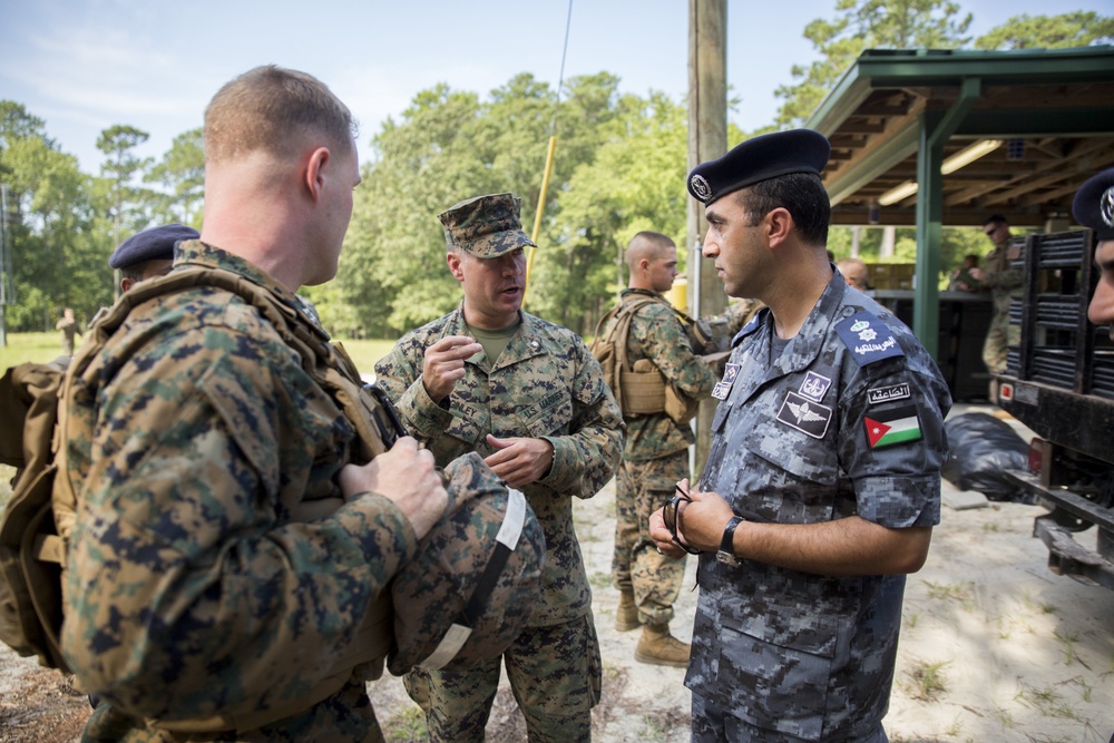 Royal Jordanian Marines Observe USMC Training