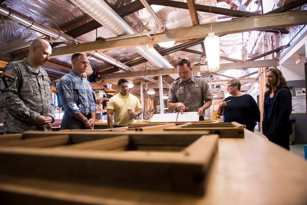 Arlington National Cemetery employees learn from National Park Service Historic Preservation Training Center employees