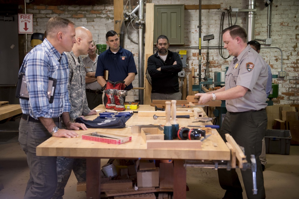 Arlington National Cemetery employees learn from National Park Service Historic Preservation Training Center employees