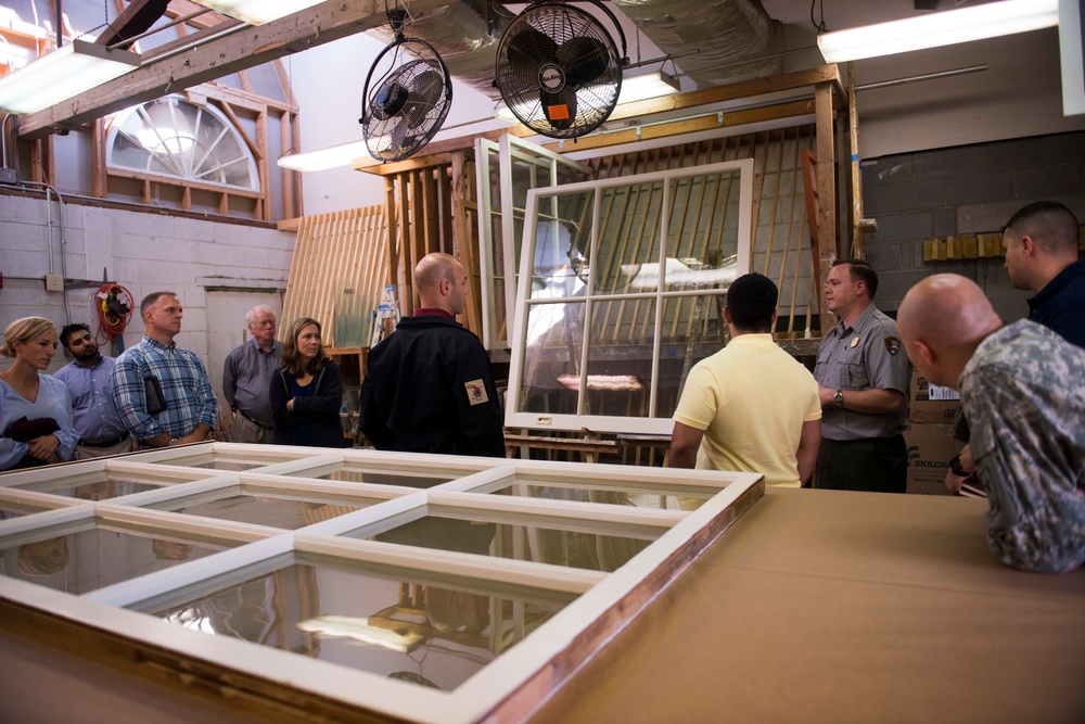 Arlington National Cemetery employees learn from National Park Service Historic Preservation Training Center employees