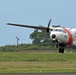 A Coast Guard Air Station Miami HC-144 Ocean Sentry airplane crew takes off from Air Station Borinquen in Puerto Rico for the first post-storm damage assessment flight over Haiti following Hurricane Matthew on October 5, 2016.