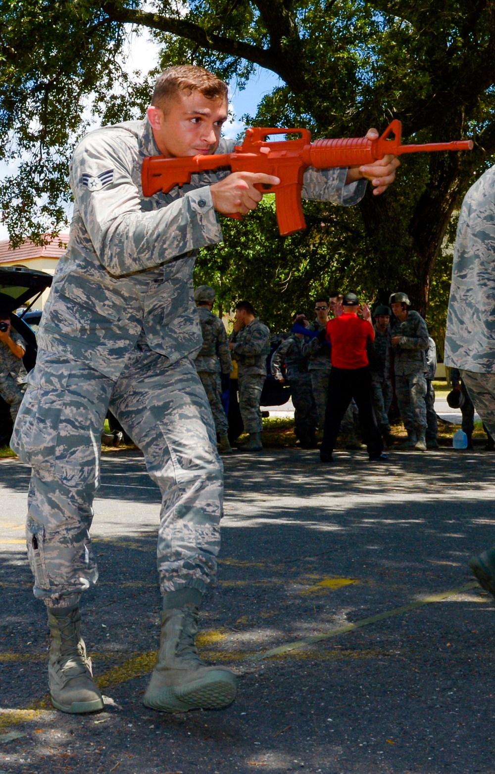 Barksdale Defenders run and gun for active shooter training