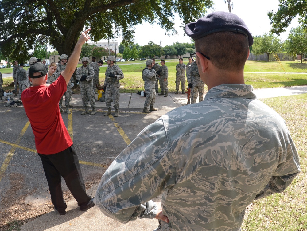Barksdale Defenders run and gun for active shooter training