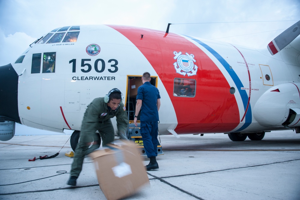 Coast Guard transports medical supplies, personnel to support Hurricane Matthew relief efforts