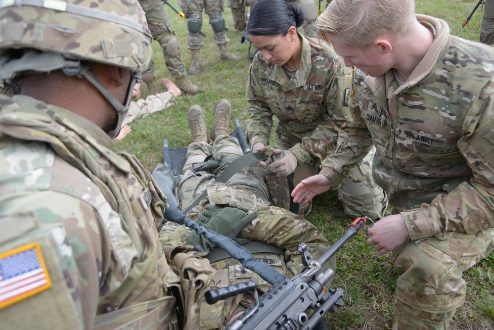 Simulated medical evacuation scenario