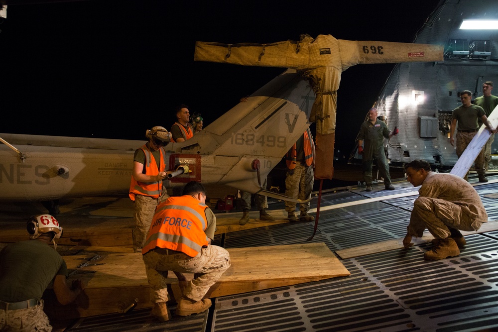 Mission Complete: UH-1Y Venom helicopters homeward bound