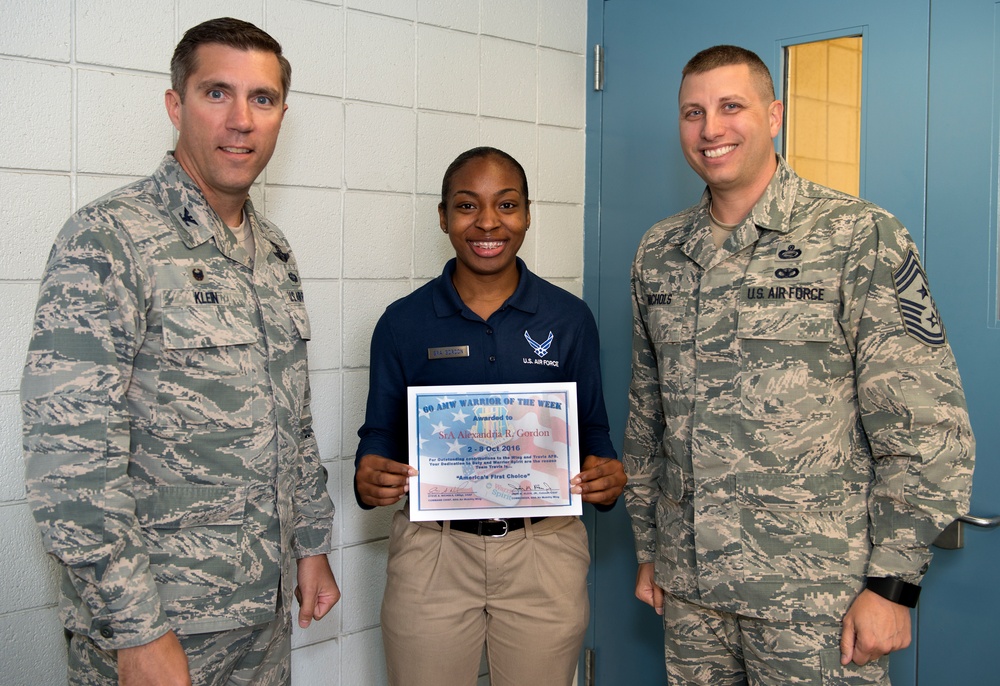Travis AFB Warrior of the Week, SrA Alexandria Gordon