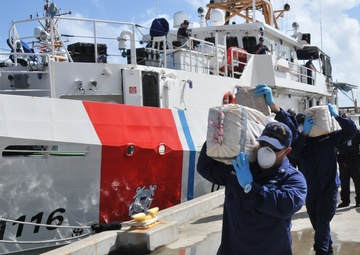Coast Guard offloads $36 million worth of cocaine in San Juan, Puerto Rico following interdiction in the Caribbean Sea