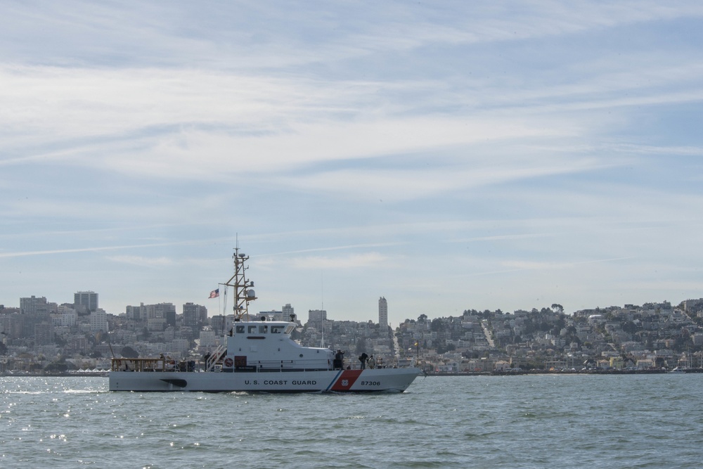 Coast Guard Cutter Dorado patrols during Fleet Week