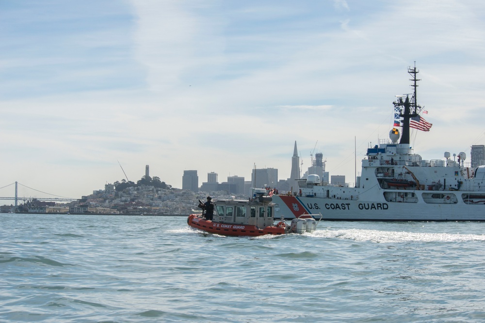 Coast Guard patrols during Fleet Week San Francisco air show